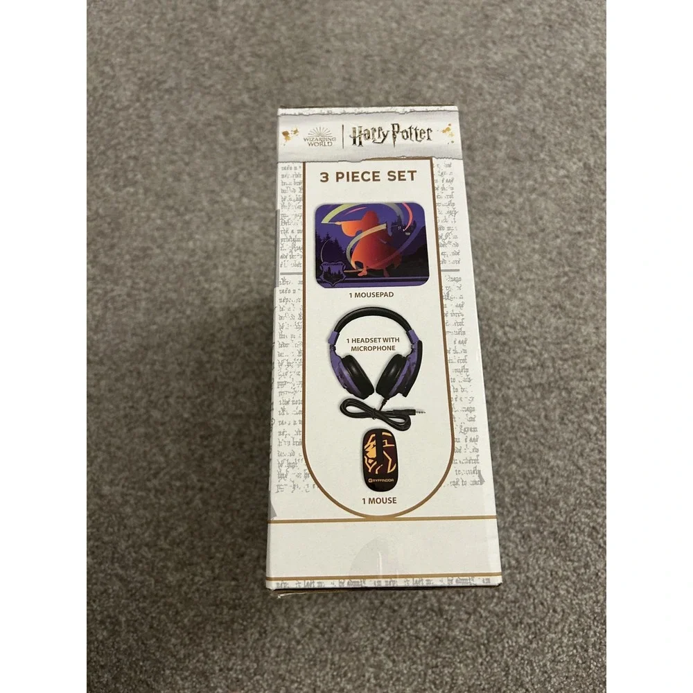 Harry Potter Gaming Set Unisex OS Multi New Gryffindor‎ Headset Mouse Mousepad